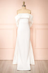 Akalyia Bridal Maxi Dress w/ Large Bow | Boudoir 1861 front view