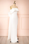 Akalyia Bridal Maxi Dress w/ Large Bow | Boudoir 1861 side view