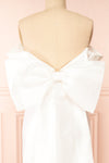 Akalyia Bridal Maxi Dress w/ Large Bow | Boudoir 1861 back close-up