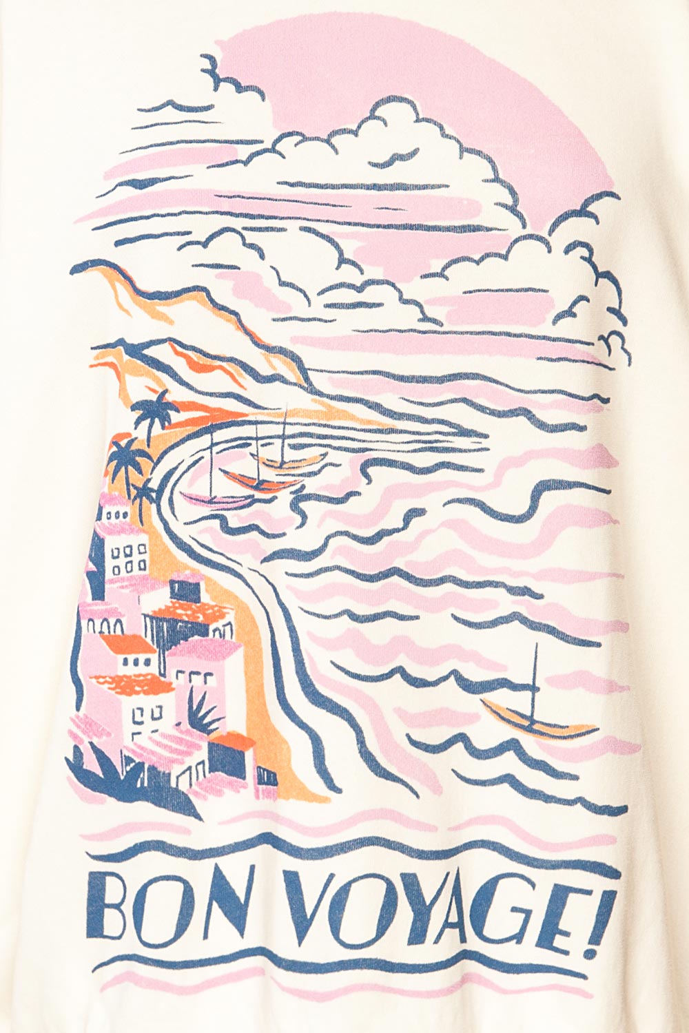 Akrotiri Overzised "Bon voyage!" Sweatshirt | La petite garçonne image