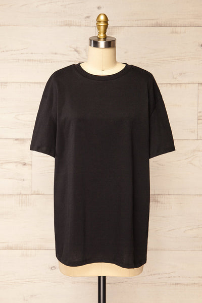 Akumi Black Classic T-Shirt | La petite garçonne front view