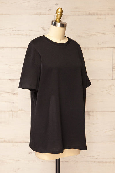 Akumi Black Classic T-Shirt | La petite garçonne side view