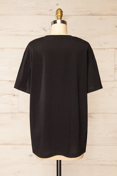 Akumi Black Classic T-Shirt | La petite garçonne back view