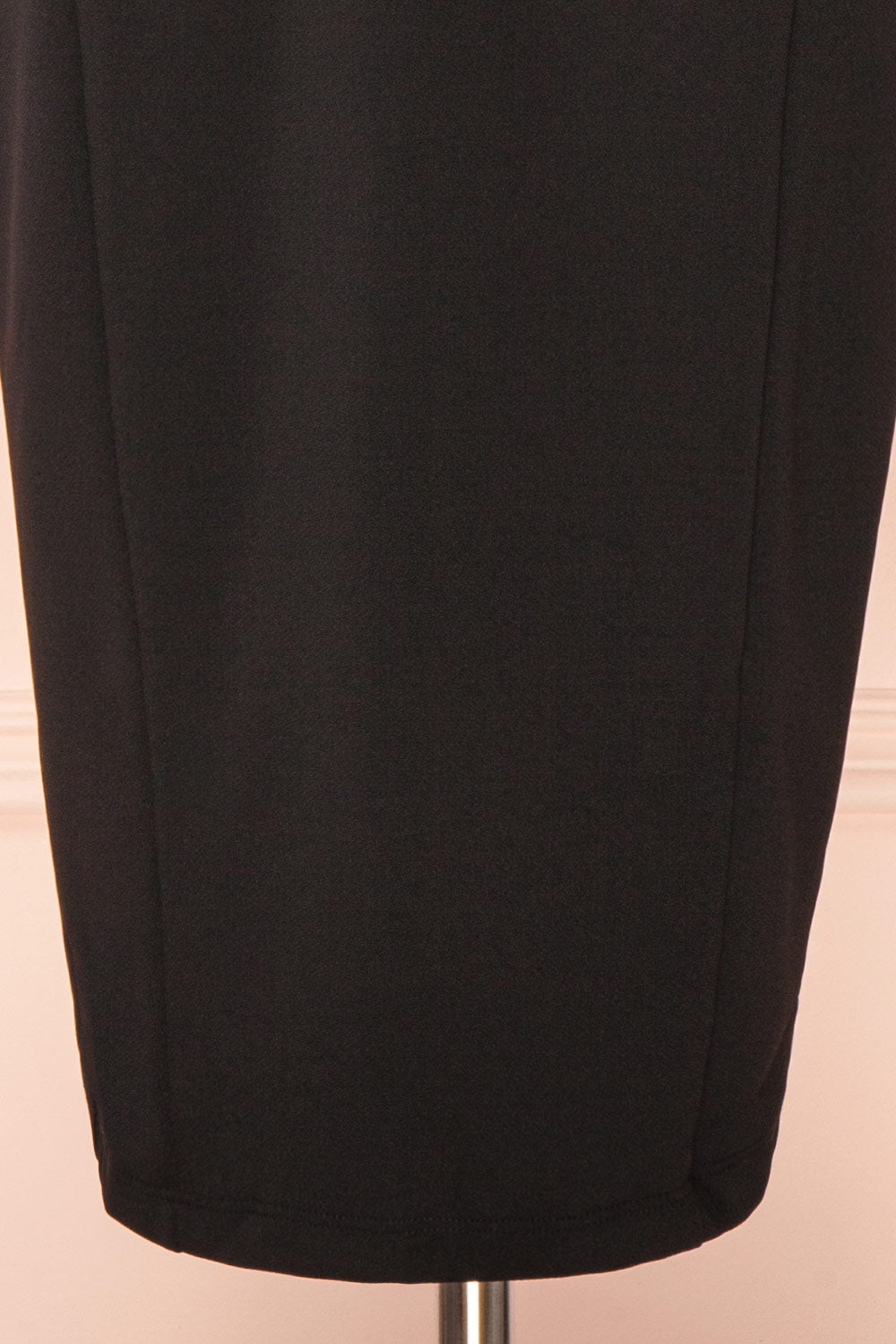 Alarice Fitted Midi Black Dress | Boutique 1861 bottom