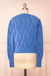 Alexis Blue Sweater w/ Pompoms | Boutique 1861 back view