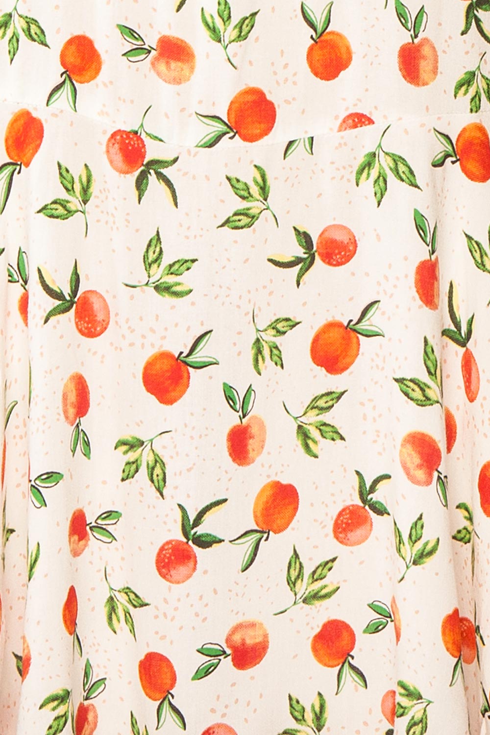 Alfie | Short Fruits Print White Dress | boutique 1861 fabric