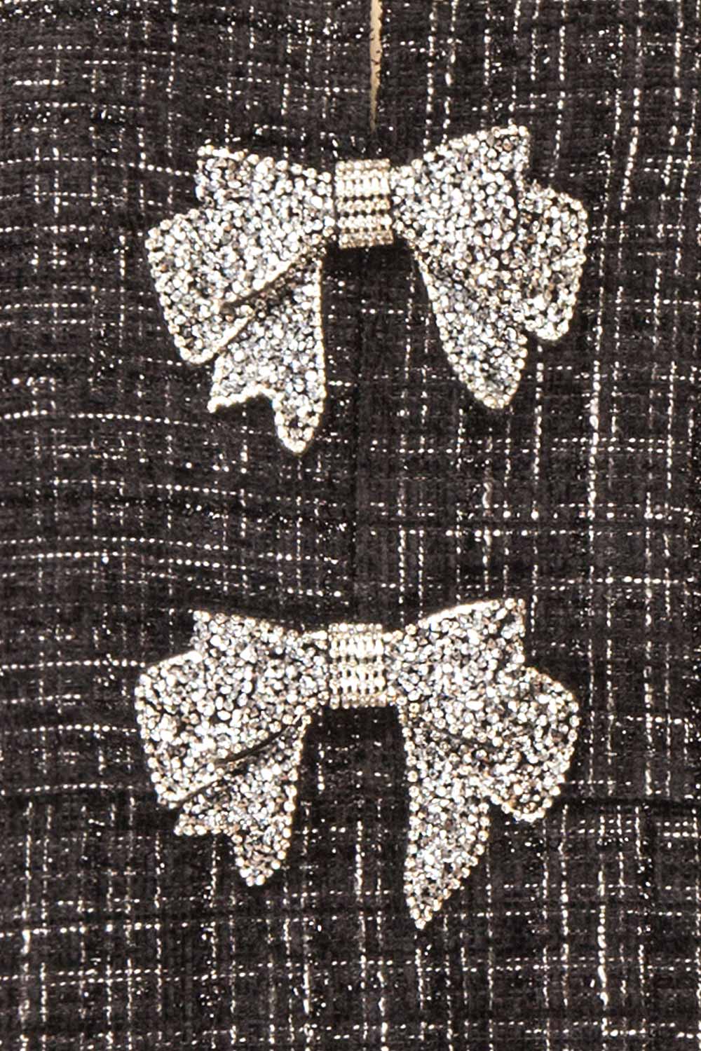 Alizeh Sparkly Tweed Dress w/ Cristal Bows | Boutique 1861 fabric 