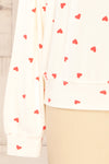 Allorah Ivory Sweater w/ Heart Pattern | La petite garçonne bottom