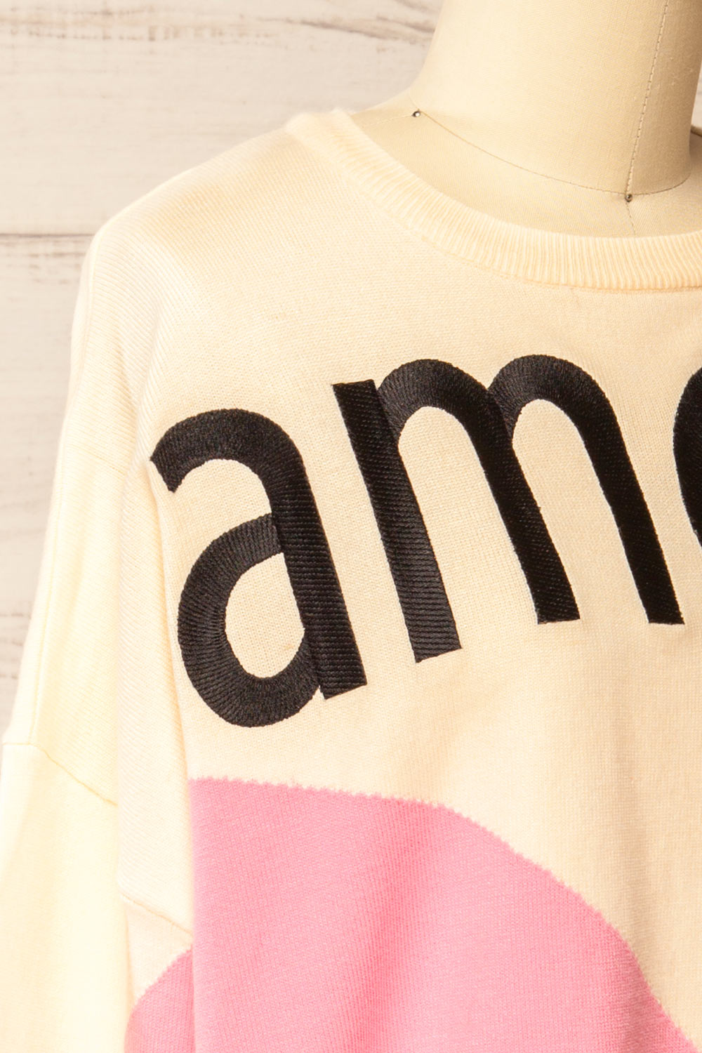 Alovia Oversized "Amour" Sweater | La petite garçonne side