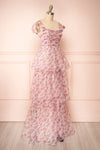 Althea Tiered Floral Maxi Dress | Boutique 1861 side view