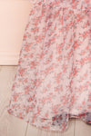 Althea Tiered Floral Maxi Dress | Boutique 1861 bottom close-up