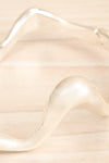 Altostratus Silver Asymmetrical Bangle | La petite garçonne close-up