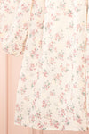 Alvia Short Floral Babydoll Dress w/ Ruffles | Boutique 1861 bottom close-up