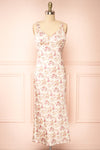 Amabel Floral Silky Midi Dress | Boutique 1861 front view