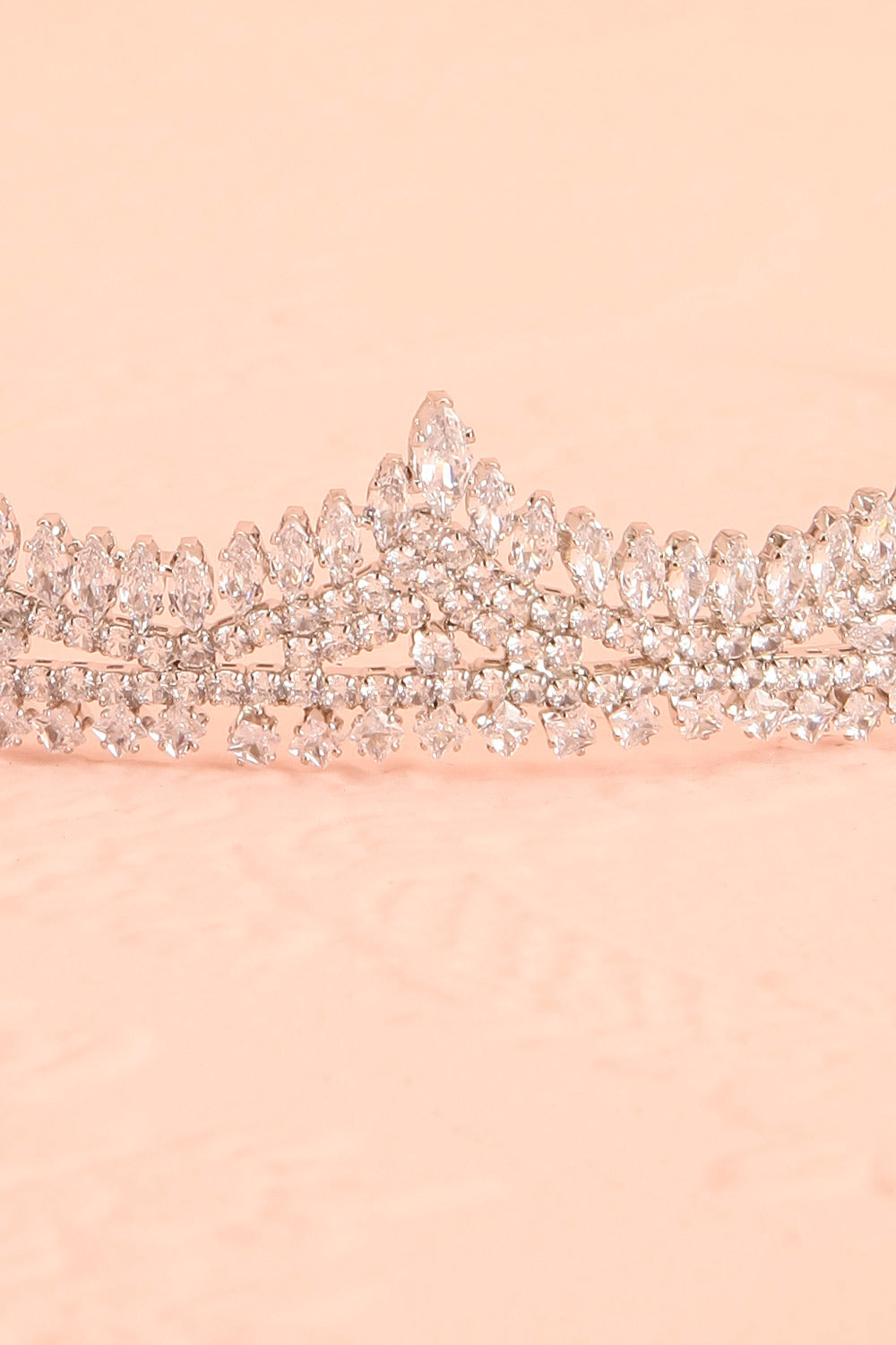 Amalgame Silver Headpiece with Crystals | Boudoir 1861 close-up
