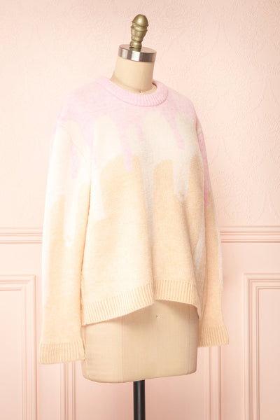 Amapola Drip Pattern Knit Sweater | Boutique 1861  side view
