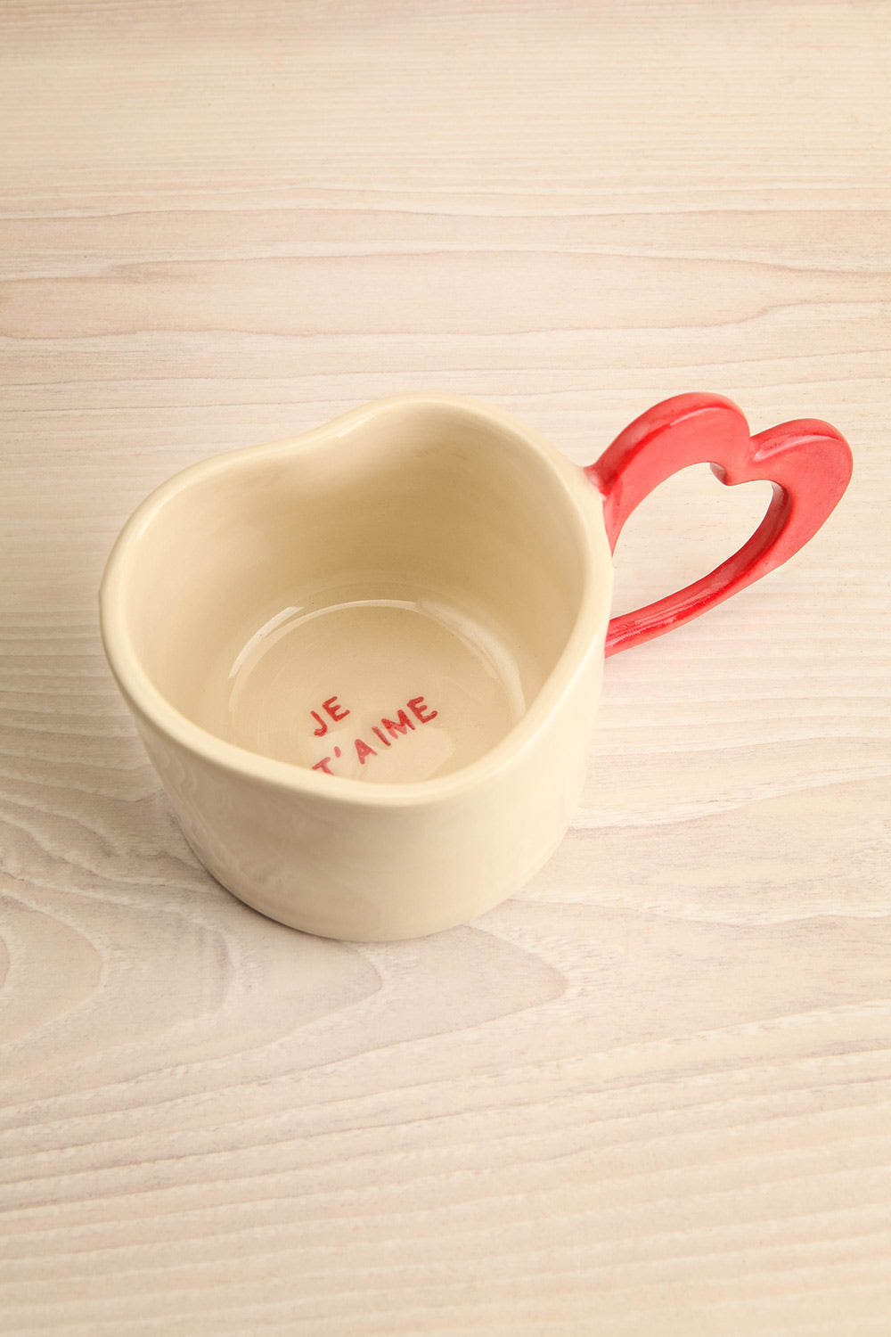 Amour Heart-Shaped Mug | Maison garçonne inside view