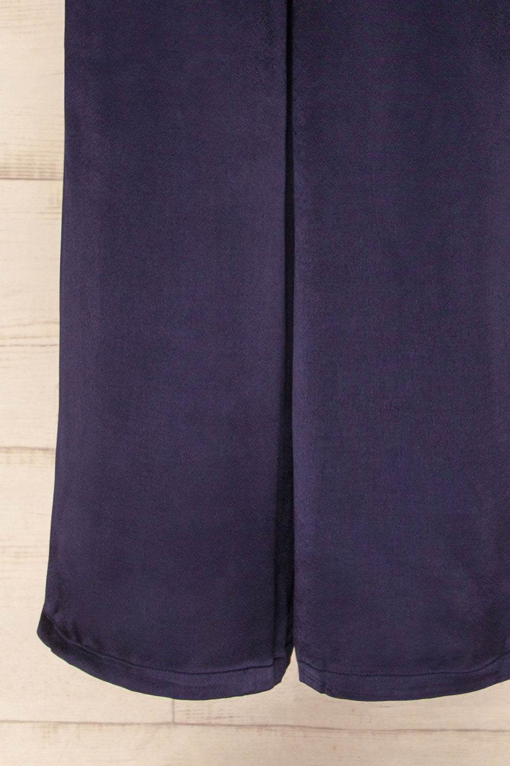 Anaheim Satin Navy Jumpsuit w/ Pockets | La petite garçonne bottom 