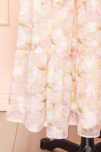 Anania Shimmery Floral Midi Dress | Boutique 1861  bottom