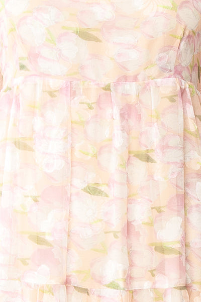Anania Shimmery Floral Midi Dress | Boutique 1861 fabric