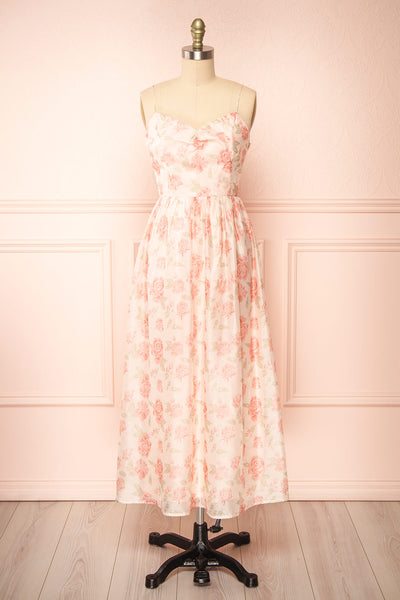 Anjo Floral A-Line Midi Dress | Boutique 1861 front view
