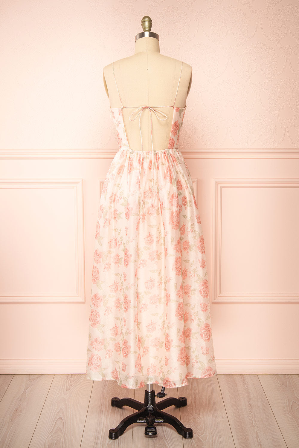 Anjo Floral A-Line Midi Dress | Boutique 1861 back view