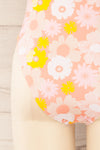 Annecy One-Piece Pink Floral Swimsuit | La petite garçonne bottom back close-up