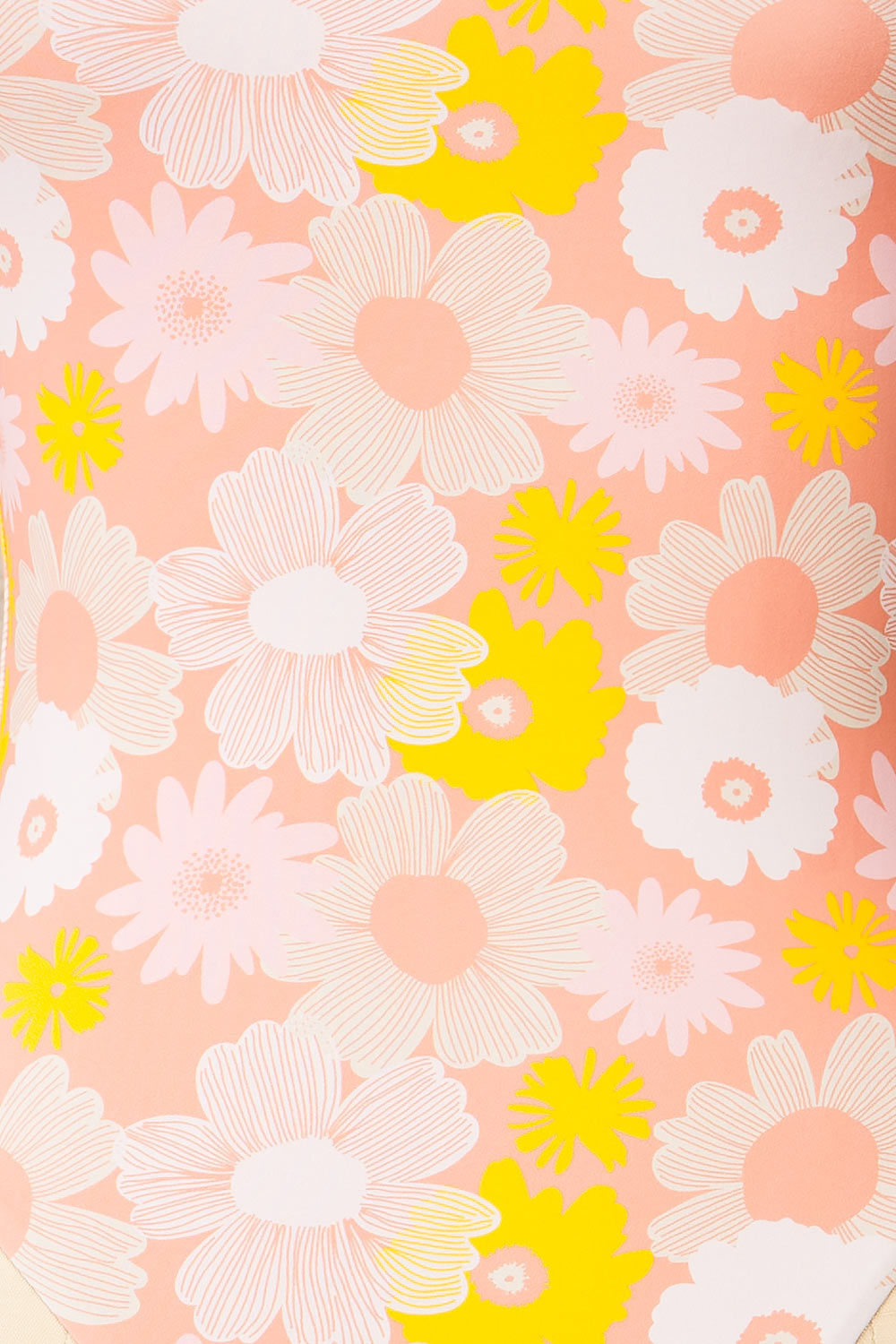 Annecy One-Piece Pink Floral Swimsuit | La petite garçonne texture