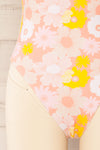Annecy One-Piece Pink Floral Swimsuit | La petite garçonne bottom close-up