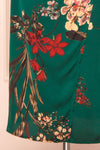 Annelise Green Cowl Neck Floral Midi Dress | Boutique 1861 bottom