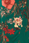 Annelise Green Cowl Neck Floral Midi Dress | Boutique 1861 fabric