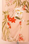 Annelise Pink Cowl Neck Floral Midi Dress | Boutique 1861 bottom