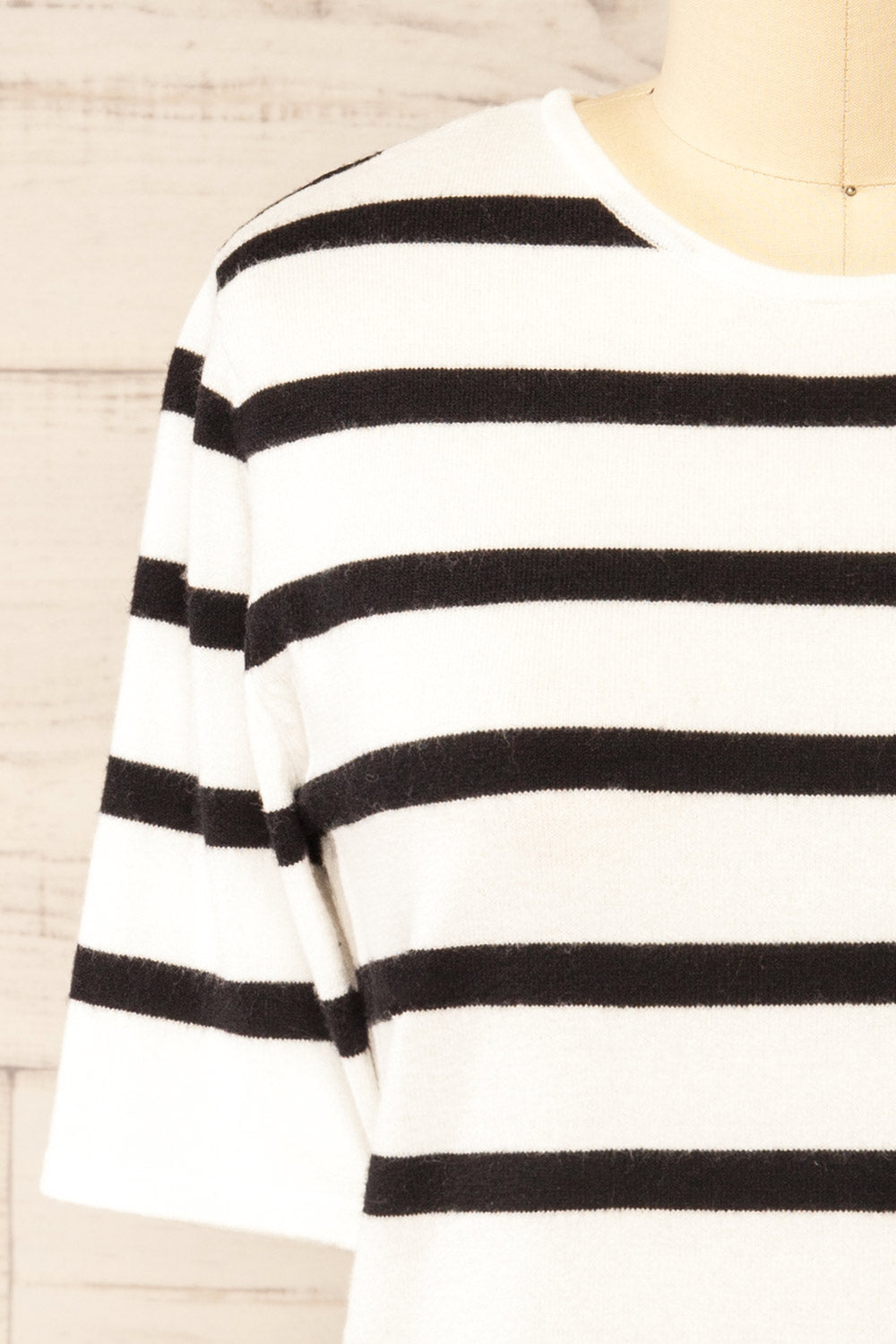 Antigua Striped Soft Knit T-Shirt | La petite garçonne front