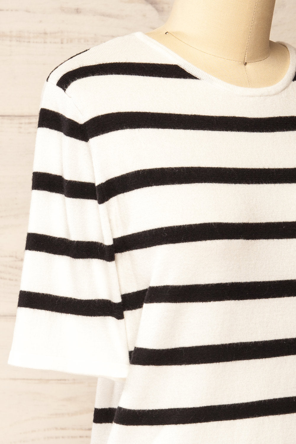 Antigua Striped Soft Knit T-Shirt | La petite garçonne side