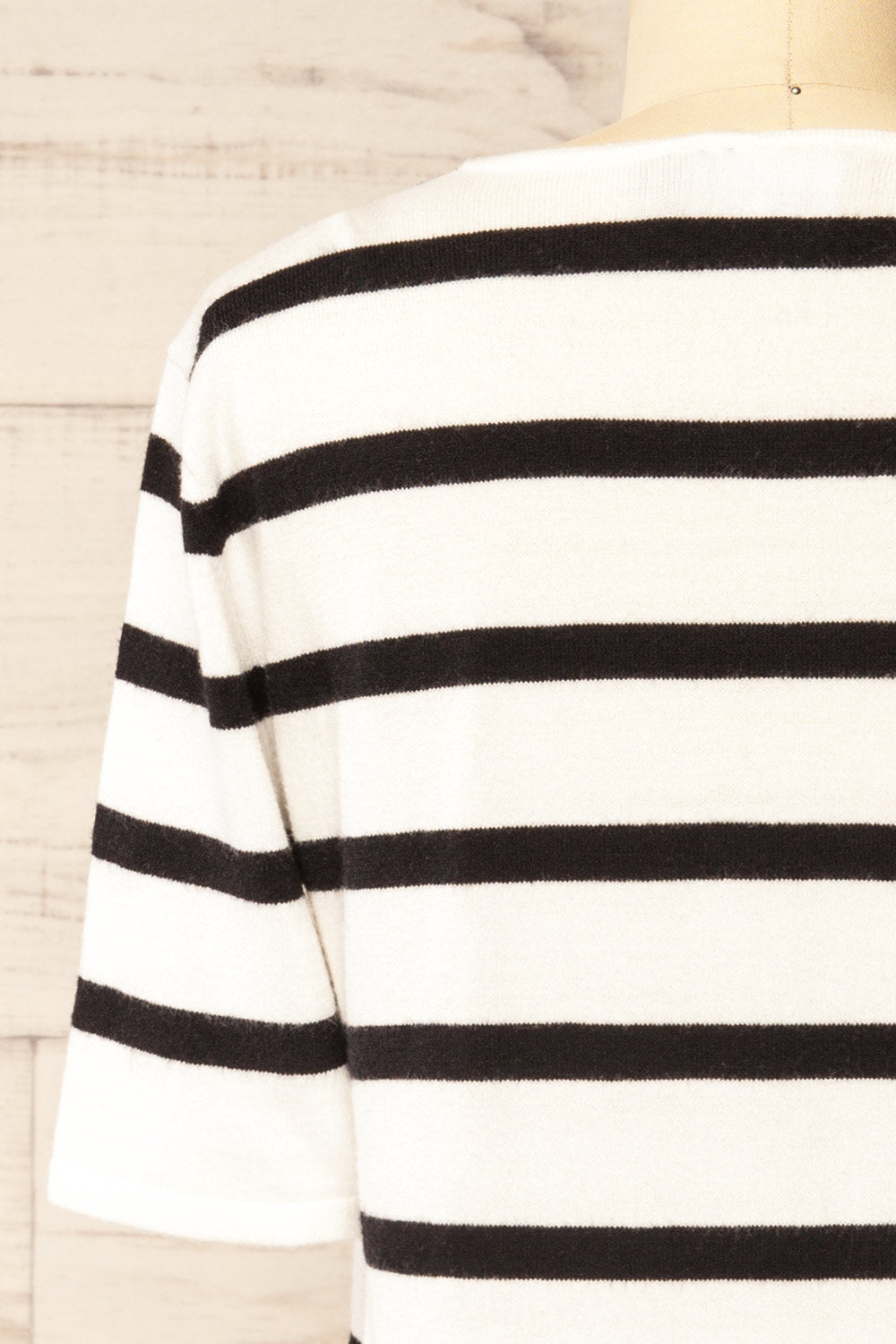 Antigua Striped Soft Knit T-Shirt | La petite garçonne back