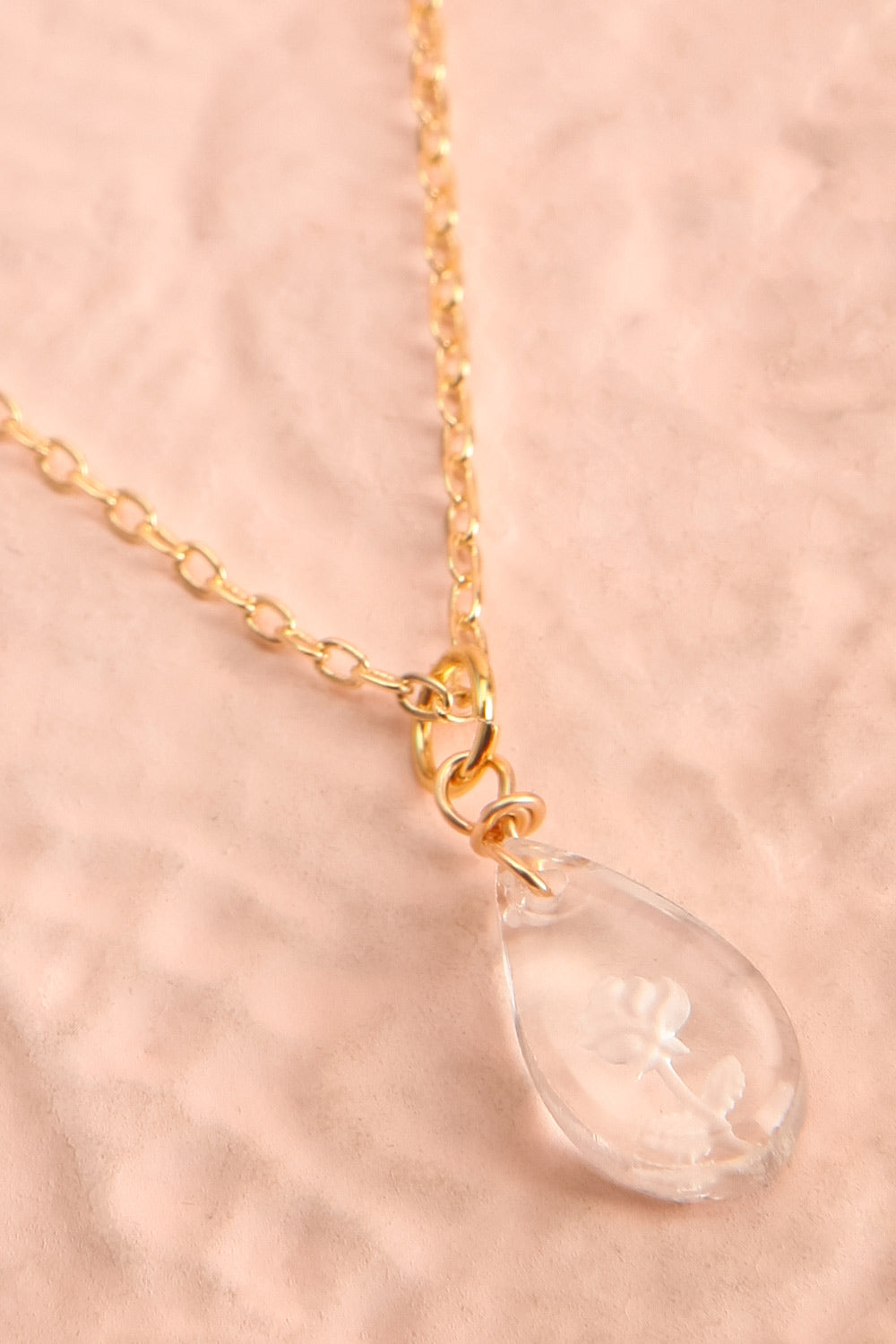  Aphrodite Rose Pendant Necklace | Boutique 1861 flat close-up