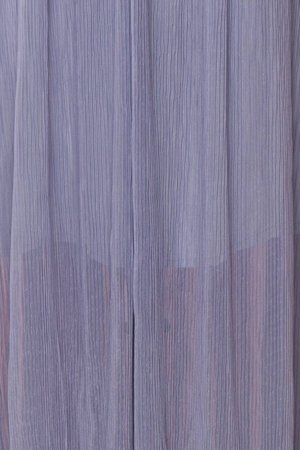 Araminta Pleated Blue Maxi Babydoll Dress | Boutique 1861 fabric 