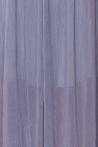 Araminta Pleated Blue Maxi Babydoll Dress | Boutique 1861 fabric
