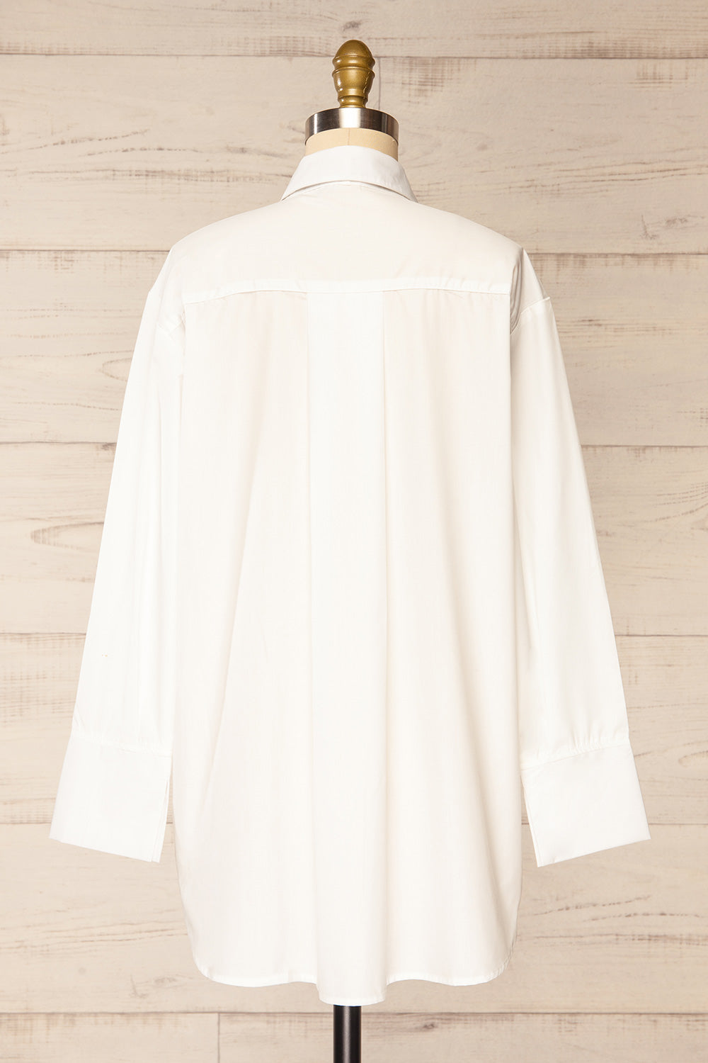 Aramis White Shirt w/ Neck Tie | La petite garçonne back view