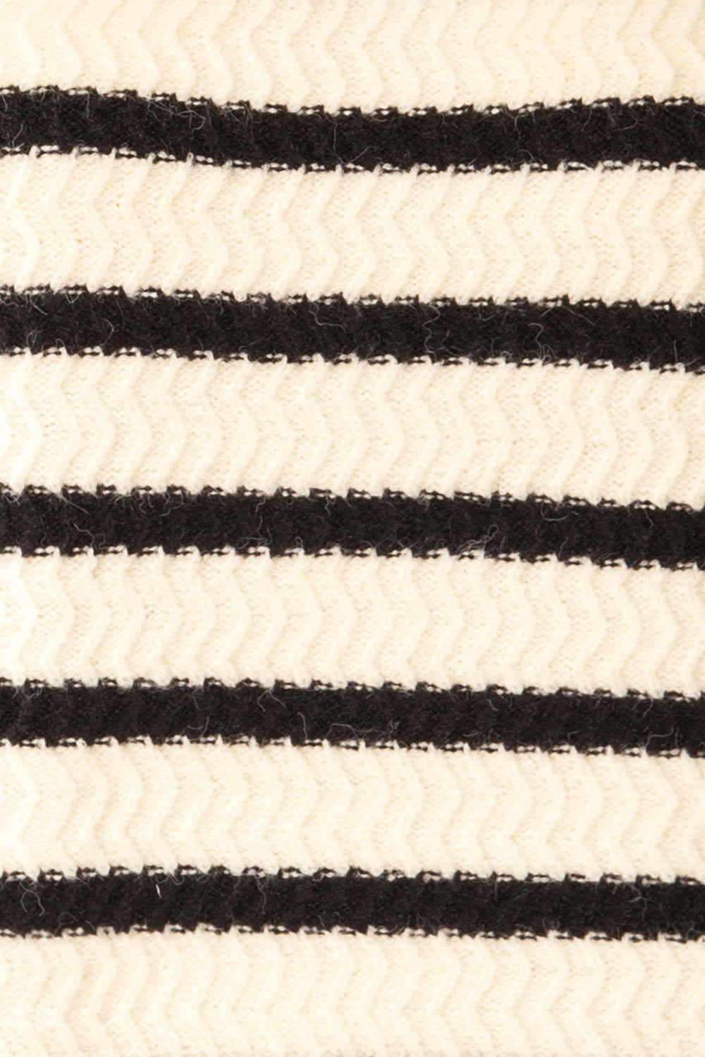 Arcot Striped Knit Turtleneck Sweater | La petite garçonne fabric 