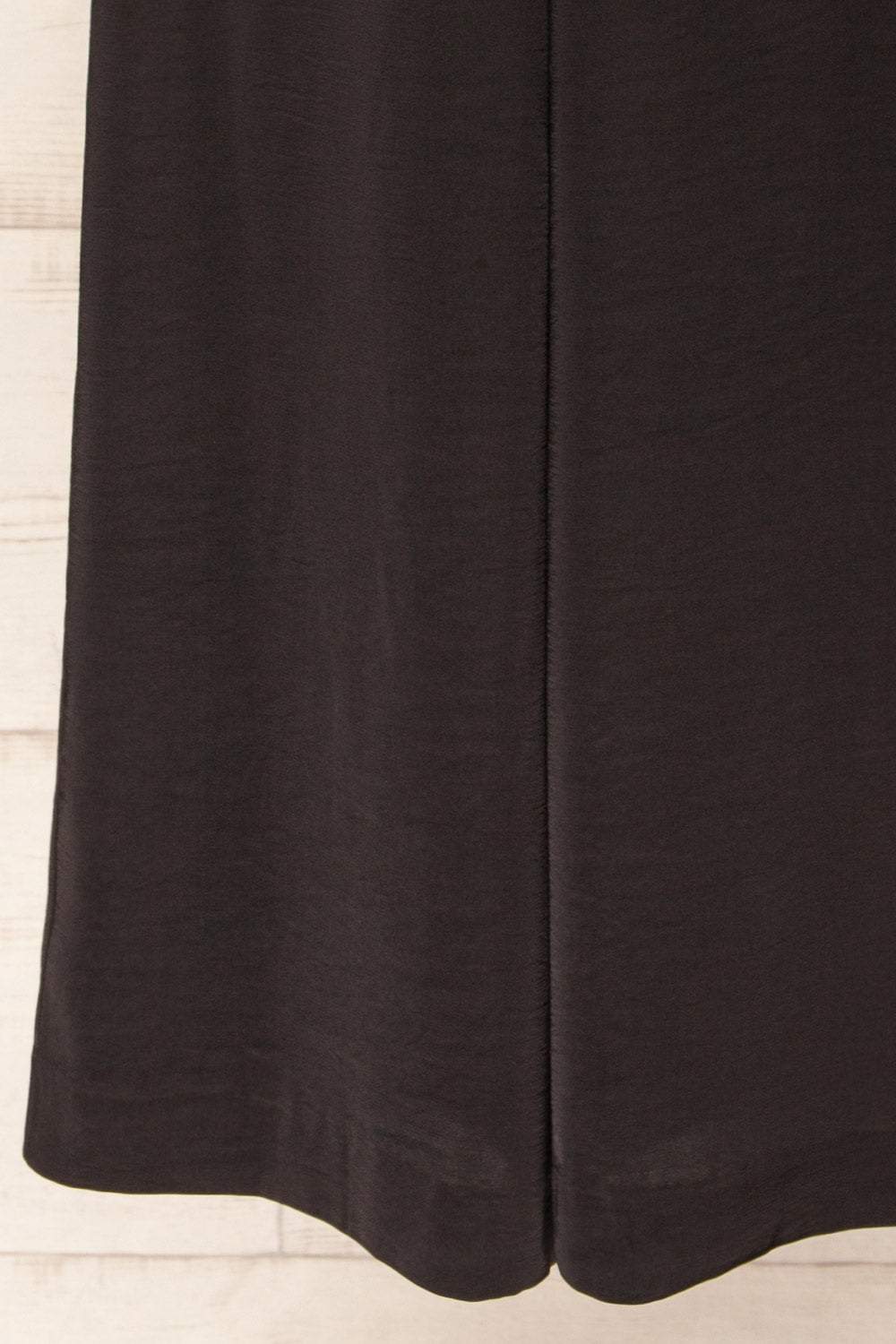 Arendal Black High-Waisted Satin Pants | La petite garçonne bottom