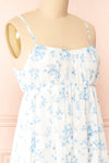 Arianette Long Floral Dress w/ Balloon Skirt | Boutique 1861 side close-up