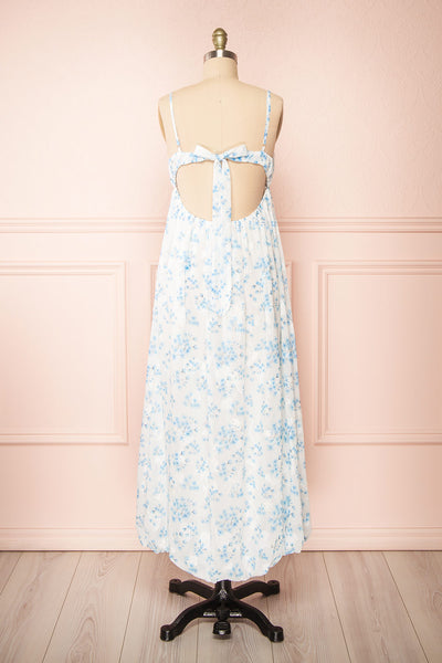Arianette Long Floral Dress w/ Balloon Skirt | Boutique 1861 back view