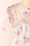 Arianwyn Short Floral Babydoll Dress | Boutique 1861 side close-up