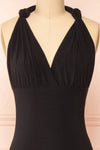 Aristella Black Convertible Midi Dress | Boutique 1861 front close-up