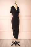 Aristella Black Convertible Midi Dress | Boutique 1861 side view