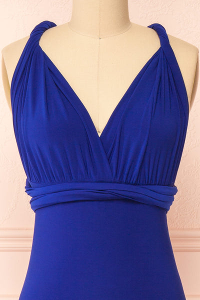 Aristella Blue Convertible Midi Dress | Boutique 1861 front