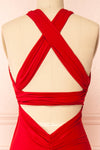 Aristella Red Convertible Midi Dress | Boutique 1861 back