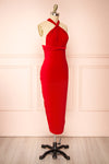 Aristella Red Convertible Midi Dress | Boutique 1861 side view