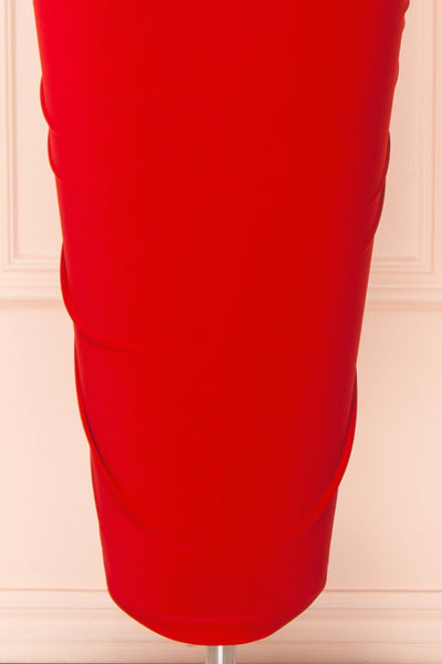 Aristella Red Convertible Midi Dress | Boutique 1861 bottom